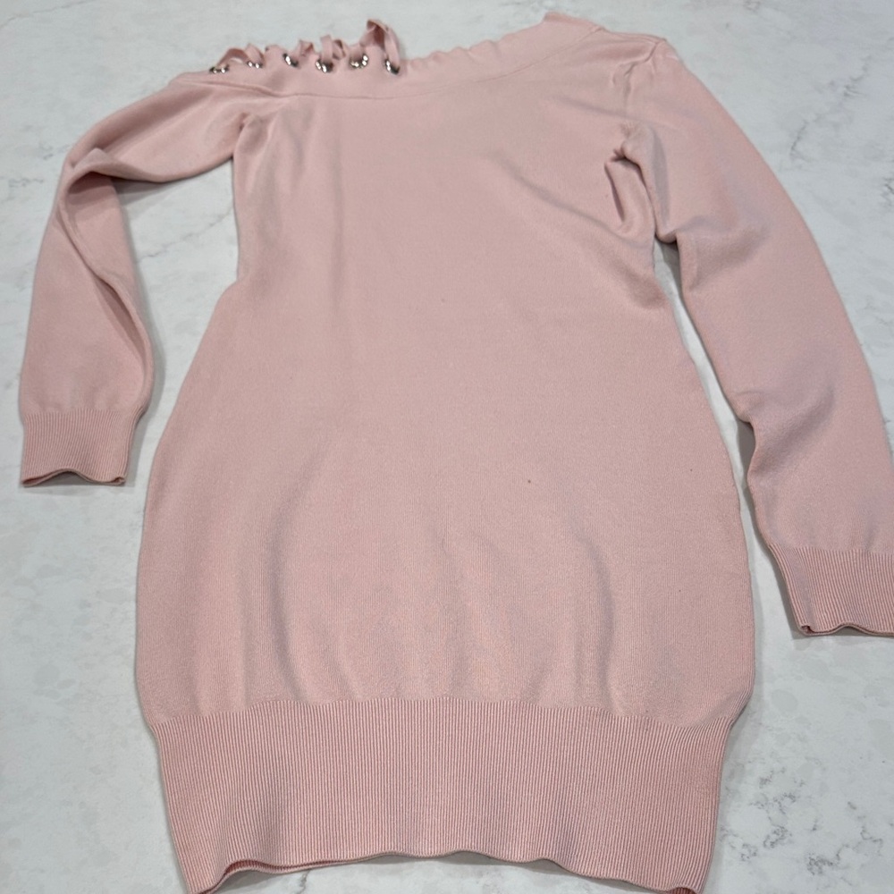 Marciano Pink Long Sleeve Dress